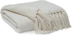 Signature Design By Ashley® Tamish 3-Piece Cream Throws
