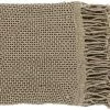 Surya Tibey Tan 50"x70" Throw Blanket
