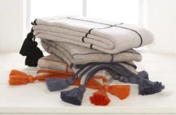 Surya Fleck Beige/Black 50"x60" Throw Blanket -Furniture Store fc03dba0 03e4 4cfc a199 35ebc5908ba3