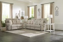 IAmerica® Happy Place Cement Power Lay Flat Reclining Loveseat -Furniture Store fc9a3109 0325 410a b2f1 a593d0ab369d