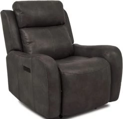 Cheers By Man Wah Dark Grey Power Recliner With Power Headrest