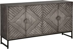 Signature Design By Ashley® Treybrook Distress Grey Accent Cabinet