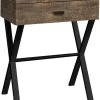 Monarch Specialties Accent Table, Side, End, Nightstand, Lamp, Storage Drawer, Living Room, Bedroom, Metal, Laminate, Brown, Black, Contemporary, Modern -Furniture Store ffec21d8 a099 4716 bcfd 212ad5e04f34